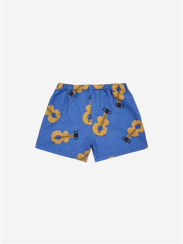 Bobo Choses Baby Acoustic Guitar All Over Woven Shorts Navy Blue